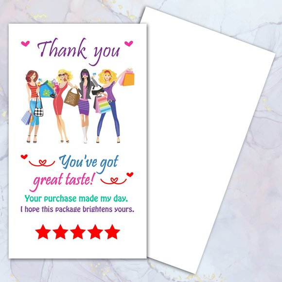 ♥️ 5x25 / 50 Thank You Cards - Picture 3 of 6